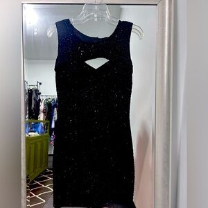 Cute black cocktail dress-holiday party